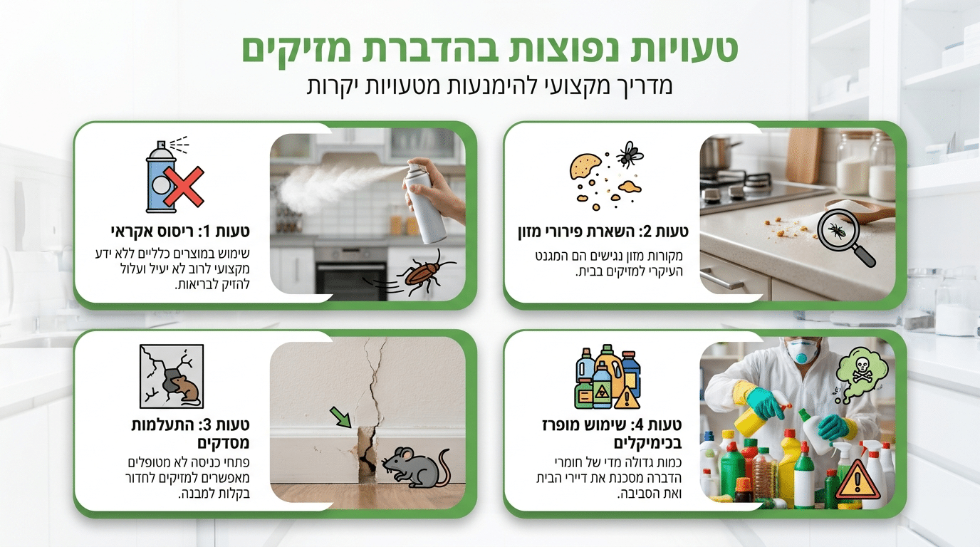 טעויות נפוצות בטיפול בג'וקים שמחמירות את הבעיה