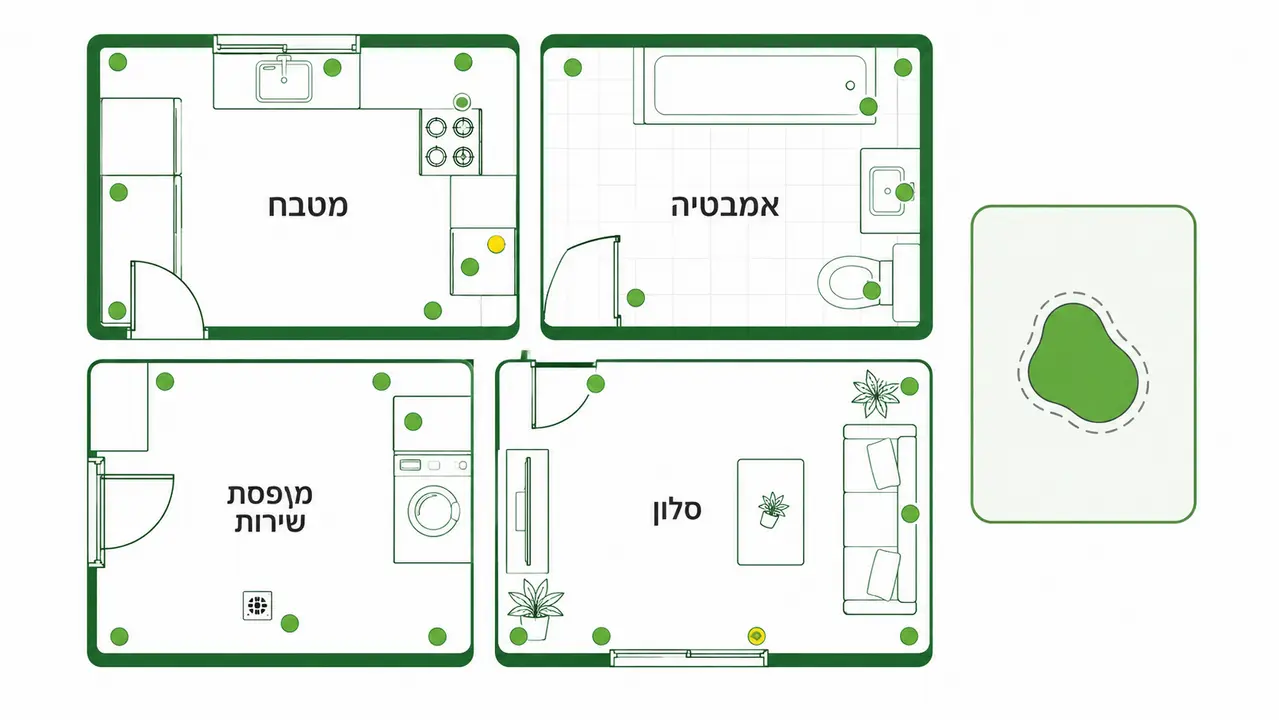 כמה נקודות פיתיון ג'ל צריך בדירה וכל כמה זמן מחדשים?