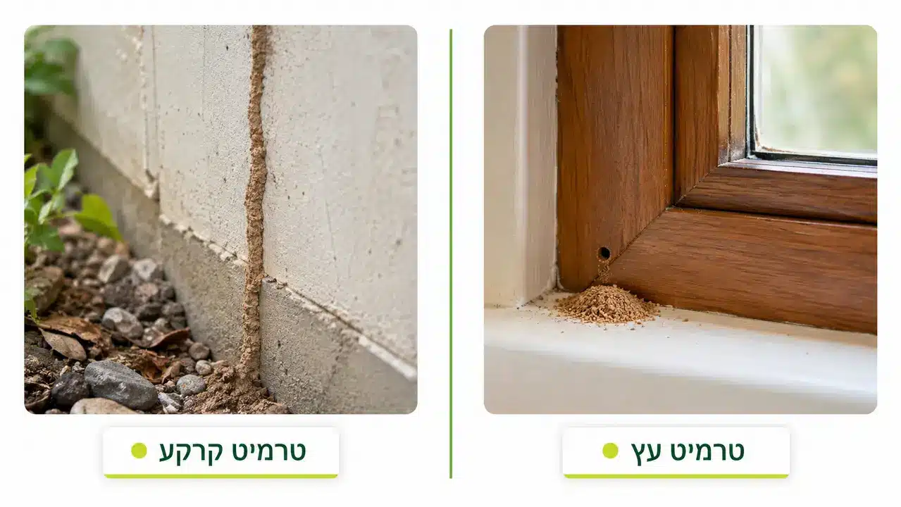 סוגי טרמיטים בישראל