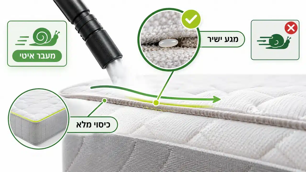 האם קיטור יבש פוגע גם בביצים