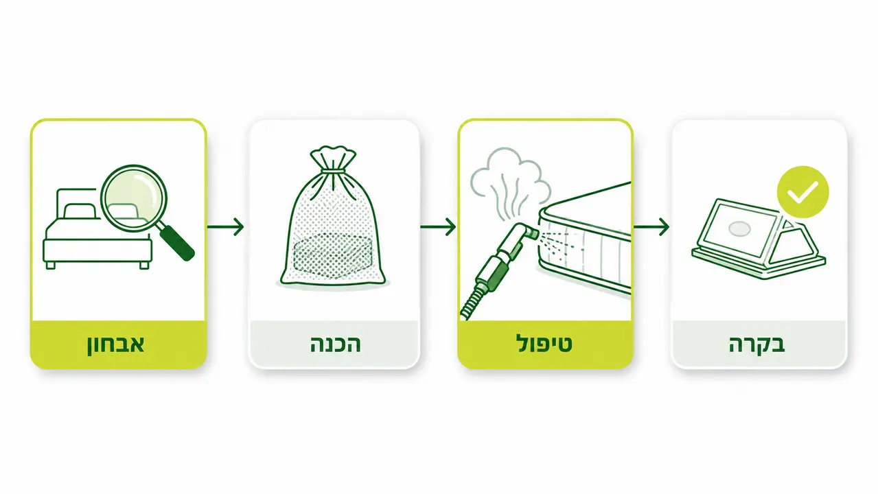 איך נראה טיפול מקצועי בפשפשי מיטה ולמה לפעמים צריך ביקור נוסף?